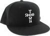 DOGTOWN CROSS LETTERS HAT ADJ-BLACK