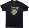 THRASHER FIRST COVER SS L-BLACK/GOLD
