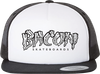 BACON LOGO MESH HAT ADJ-WHT/BLK/BLK