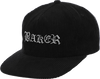 BAKER OLDE CORD HAT ADJ-BLK/GRY