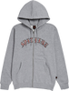 SF OLD E EMB ZIP HD/SWT M-GREY HEATHER/RED/WHT