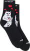 RIP N DIP NERMAL LOVES MID SOCKS BLACK