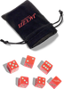 JACUZZI  SNAKE EYES LOADED DICE SET SALMON