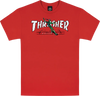 THRASHER RED CURB BY LSD WORLDPEACE SS XL-RED