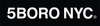 5BORO LOGO DECAL BLACK/WHT