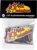 WI HARDWARE SET ALLEN 1.25" BLACK W/RED