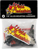 WI HARDWARE SET ALLEN 7/8" BLACK W/RED