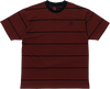 SF BIGHEAD EMB STRIPE SS S-BURGUNDY/BLK