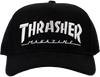 THRASHER MAG LOGO BALL CAP HAT ADJ-BLACK