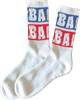 BAKER BLUE BLOCK CREW SOCKS WHT