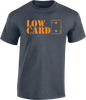 LOWCARD STACKED SS HEATHER GREY/ORG