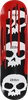 ZERO SKULL WITH BLOOD BLK/WHT/RED