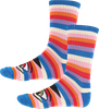Toy Machine SECT EYE RAINBOW CREW SOCK BLUE