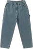 Krooked KOFFIN CARPENTER PANTS BLEACHED DENIM