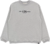 GIRL GS EMBROIDERED CREW/SWT GREY