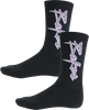 BAKER PURPLE PAIN CREW SOCKS BLACK