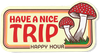 HAPPY HOUR HAVE A NICE TRIP DECAL NATURAL