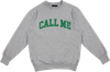 CALL ME 917 LOGO CREW/SWT GREY