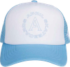 APRIL FULL CIRCLE TRUCKER HAT ADJ-WHT/LT.BLU
