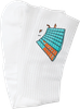 THW CREW SOCKS WHITE 1pr