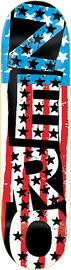 ZERO AMERICAN PUNK DECK-8.25 WHT/RED/BLU