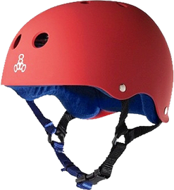 T8 HELMET RED RUBBER/BLUE M