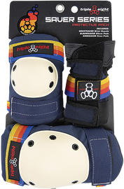 TRIPLE 8 SAVER 3/PK PADS L-PACIFIC BEACH NAVY