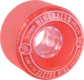 SEC9 9 BALL 61mm 78a CLEAR RED