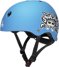 T8 LIL 8 HELMET STAAB NEON BLUE MATTE cpsc