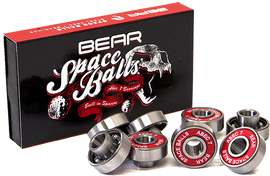 BEAR SPACEBALLS ABEC-7 8MM BEARINGS SIL/RED