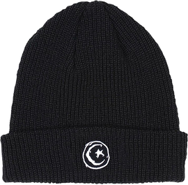 FOUND STAR & MOON BEANIE BLACK