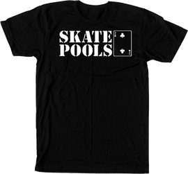 LOWCARD SKATE POOLS SS S-BLACK/WHT