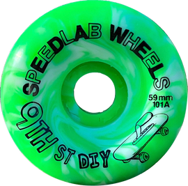 SPEEDLAB 9TH STREET DIY 59mm 101a GRN/WHT SWIRL