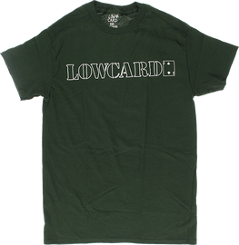 LOWCARD STANDARD OUTLINE SS S-FOREST GRN/WHT