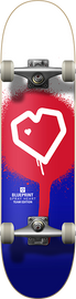 BLUEPRINT SPRAY HEART COMPLETE-7.75 RED/BLUE