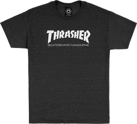 THRASHER SKATE MAG SS XL-DARK HEATHER GREY/WHT