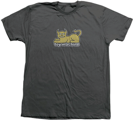 Toy Machine DEVIL CAT SS S-CHARCOAL/GOLD