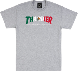 THRASHER MEXICO REVISTA SS S-HEATHER GREY