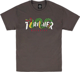 THRASHER AZTEC SS M-CHARCOAL