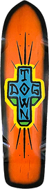 DOGTOWN SPRAY CROSS LB DECK-9.25x36.07 ORG/BK FADE