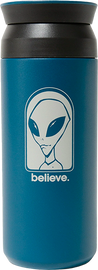 Alien Workshop BELIEVE TUMBLER WATER BOTTLE TURQUOISE BLUE