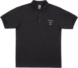 THRASHER LITTLE GONZ EMBROIDERED SS POLO XL-BLACK