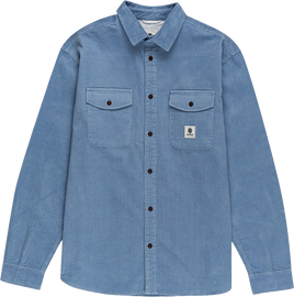 ELE BUILDER CORD L/S BUTTON UP S-FADED DENIM