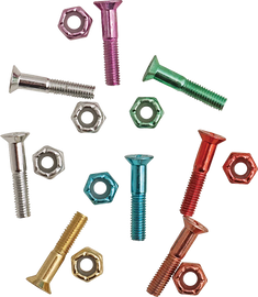 DGK SPITTAZ MULTI COLORED HARDWARE SET 1" PHILLIPS