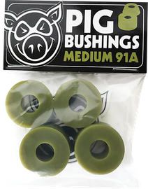 PIG BUSHINGS 91a MEDIUM OLIVE GREEN 2pr