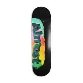 Almost Side Smudge HYB Skateboard Deck - Black - 8.50"