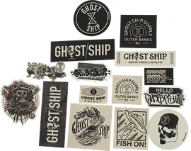 GHOST/SHIP 15/PACK ASSORTED STICKERS