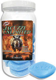 JACUZZI RHINO PILL 10PK BOTTLE WAX BLUE