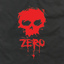 ZERO BLOOD SKULL SS L-BLACK/RED