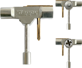 SLAPPY ST1 SKATE TOOL W/RETHREADER+PRESS SILVER